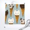 Whimsical Cats Ice Cream Cute Kittens Cone Kids Blue Sweet Food Animals Custom Pre-pasted Wallpaper by Spoonflower Pre-Pasted Wallpaper 2FT Wide